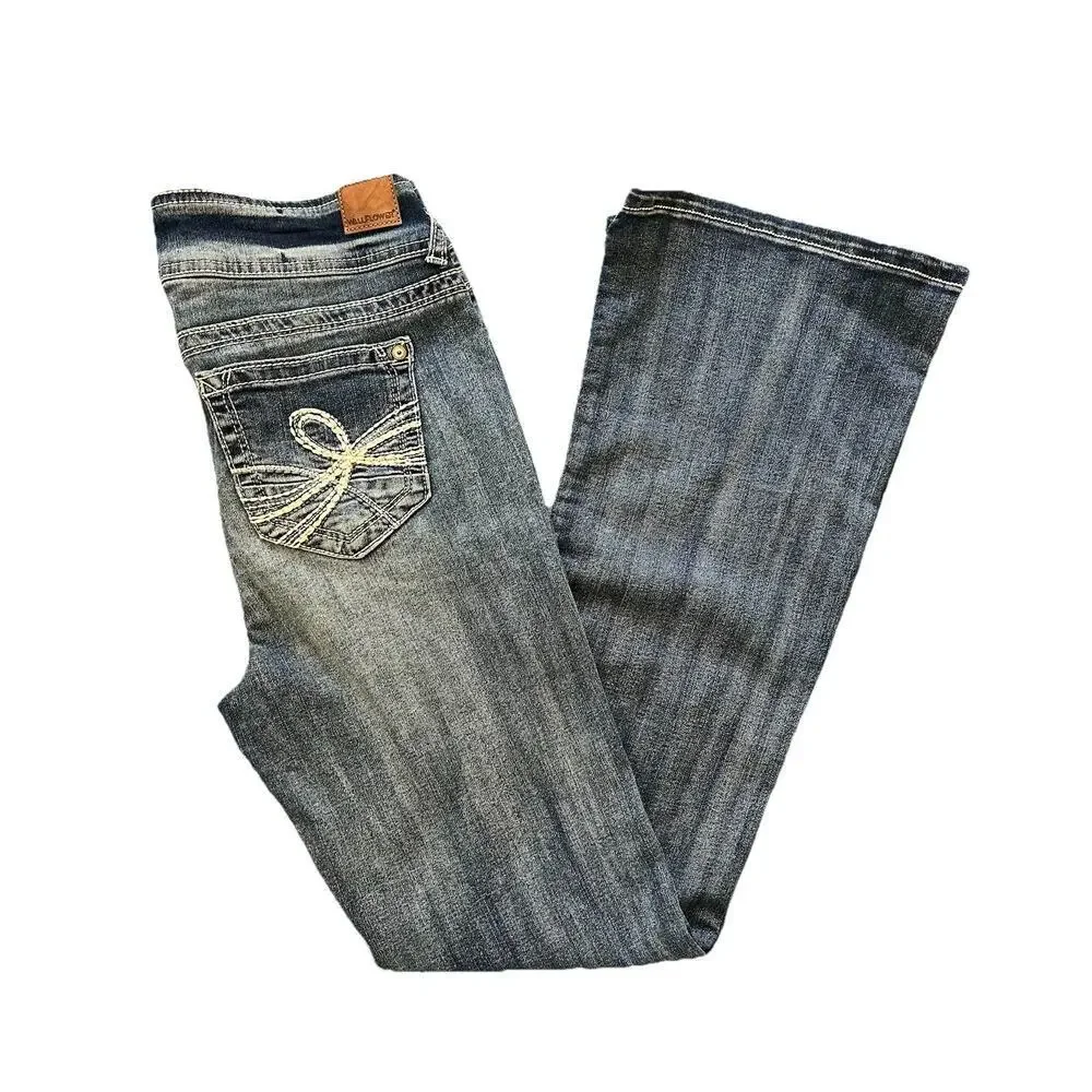 Wallflower Bootcut Jeans Juniors Denim Flirty Curvy High Rise Flare Western Y2K